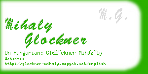 mihaly glockner business card